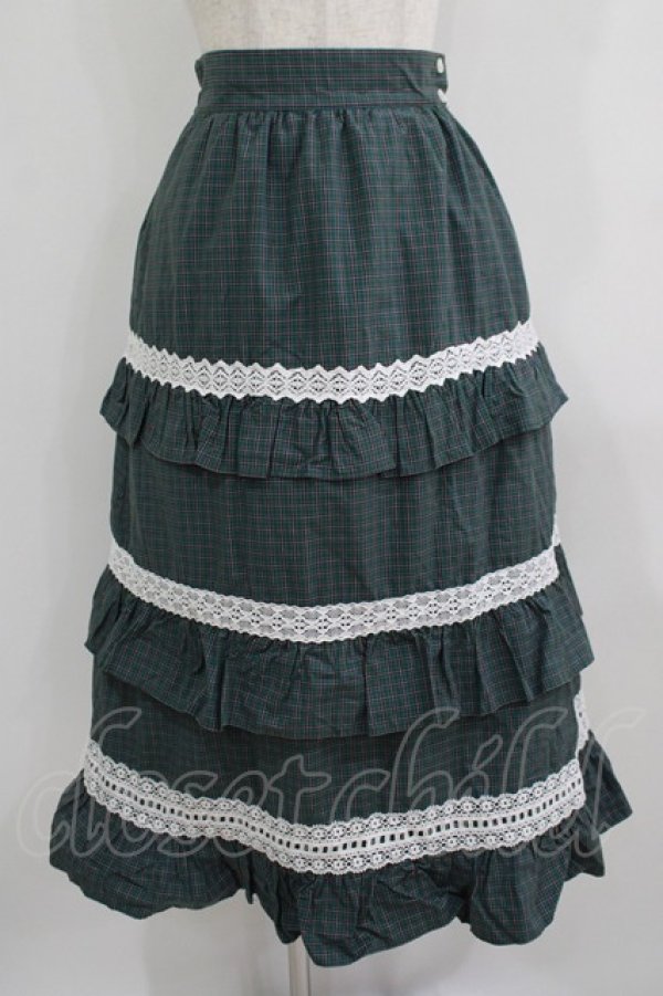 画像1: MILK / ルルヴェスカート　  エメラルド H-25-09-04-039-ML-SK-KB-ZH (1)