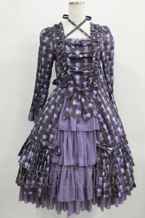 画像: ATELIER PIERROT / Rosy Bouquet Dress size1 パープル H-25-09-04-005-EL-OP-NS-ZH