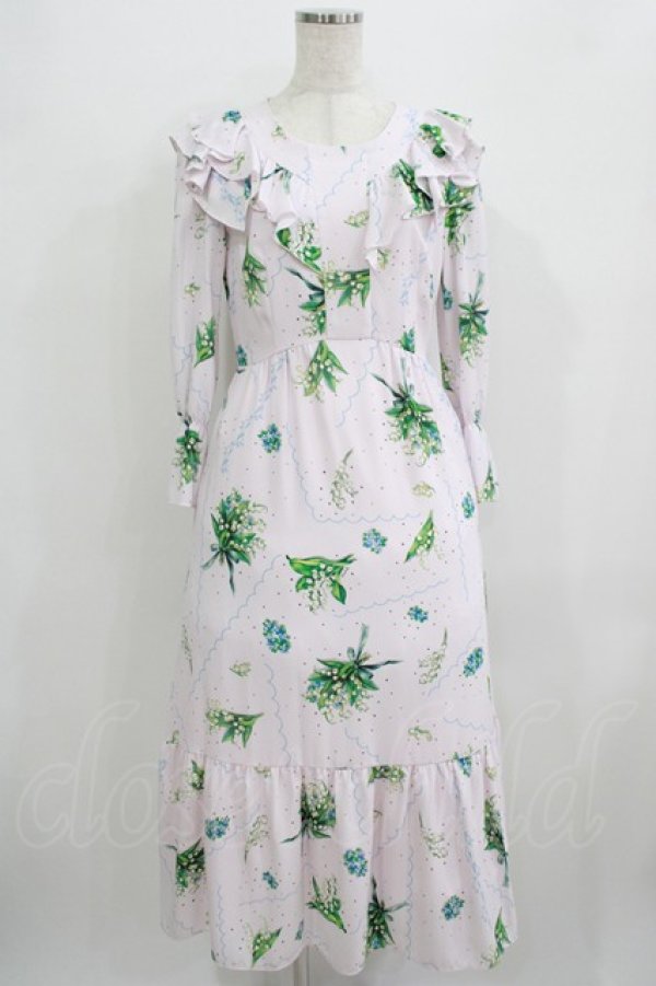 画像1: MILK / Lily bell long Dress  ベビーピンク H-25-09-04-043-ML-OP-KB-ZH (1)