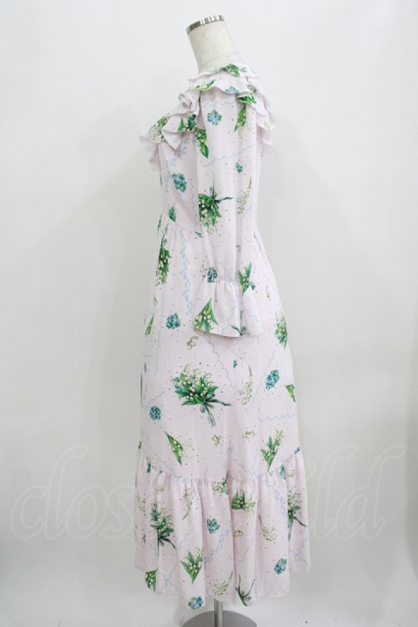 画像2: MILK / Lily bell long Dress  ベビーピンク H-25-09-04-043-ML-OP-KB-ZH (2)