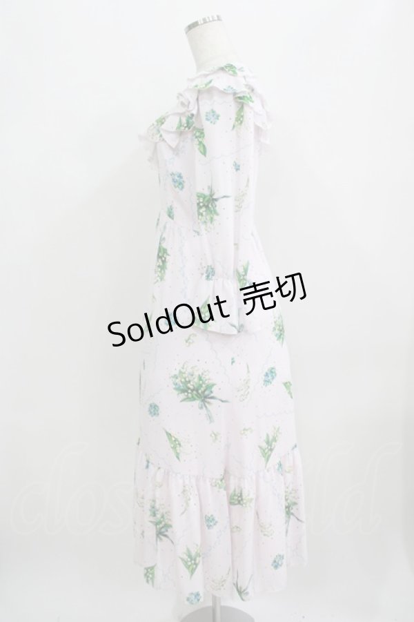画像2: MILK / Lily bell long Dress  ベビーピンク H-25-09-04-043-ML-OP-KB-ZH (2)