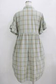 画像3: merry jenny / チェックフリルスリーブワンピース  グリーン H-25-09-04-046-LO-OP-KB-ZH (3)