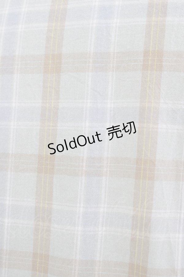 画像4: merry jenny / チェックフリルスリーブワンピース  グリーン H-25-09-04-046-LO-OP-KB-ZT484 (4)