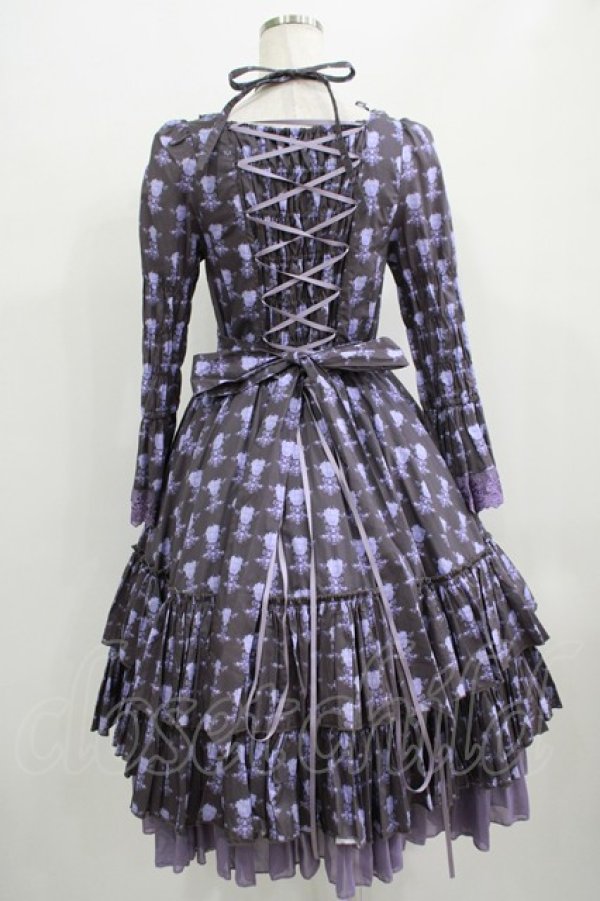 画像3: ATELIER PIERROT / Rosy Bouquet Dress size1 パープル H-25-09-04-005-EL-OP-NS-ZH (3)