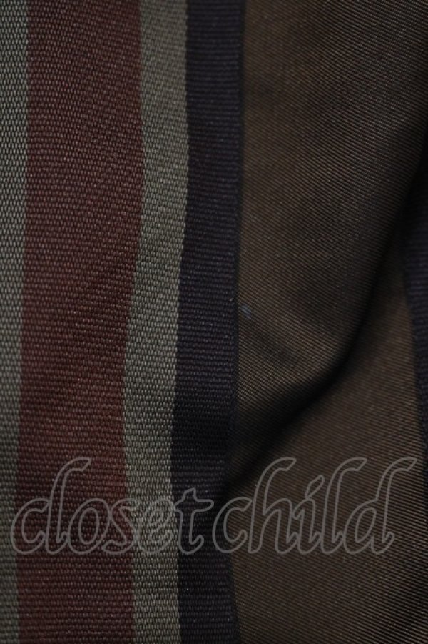 画像5: Jane Marple Dans Le Salon / Old England stripe painter's dress M ブラウン H-25-09-04-047-JM-OP-KB-ZH (5)