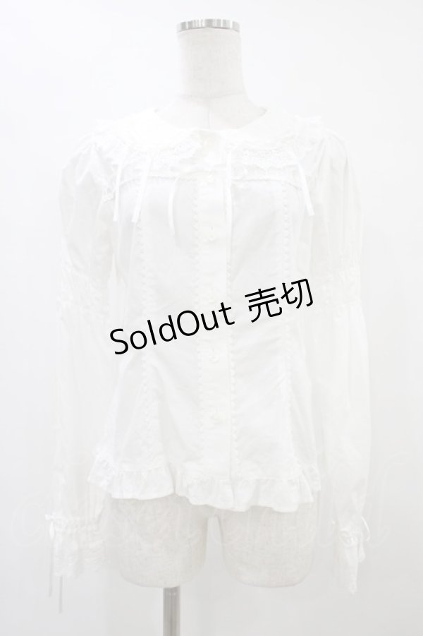 画像1: BABY,THE STARS SHINE BRIGHT / Ribbon Ribbon dropブラウス Free オフ H-25-09-04-1036-BA-BL-NS-ZH (1)