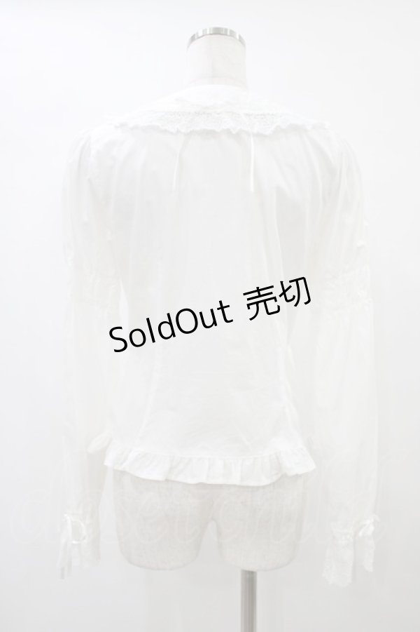画像2: BABY,THE STARS SHINE BRIGHT / Ribbon Ribbon dropブラウス Free オフ H-25-09-04-1036-BA-BL-NS-ZH (2)
