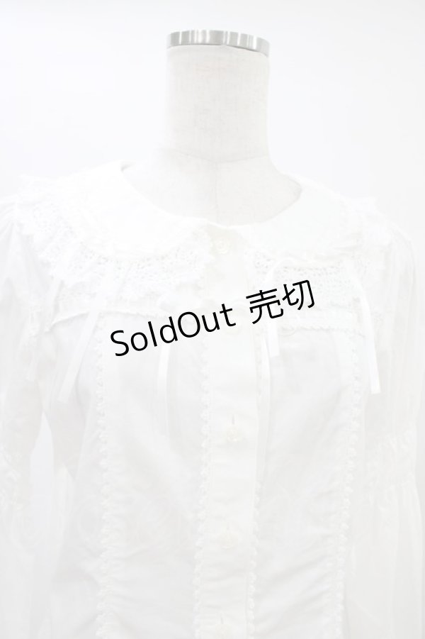 画像4: BABY,THE STARS SHINE BRIGHT / Ribbon Ribbon dropブラウス Free オフ H-25-09-04-1036-BA-BL-NS-ZH (4)
