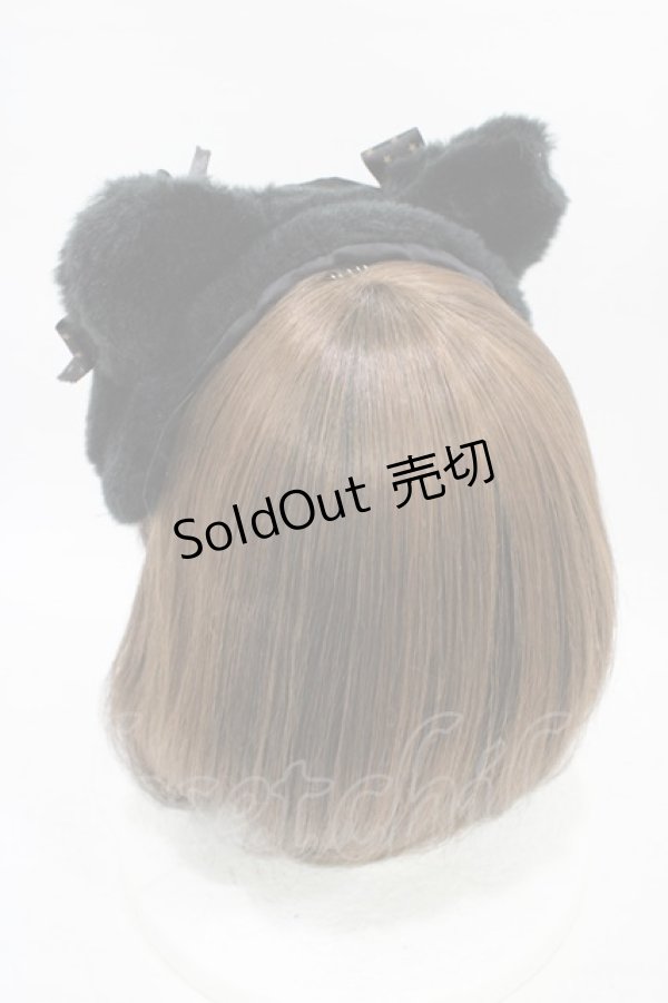 画像2: Angelic Pretty / Starry Catヘッドドレス  ブラック H-25-09-04-1005-AP-AC-NS-ZH (2)