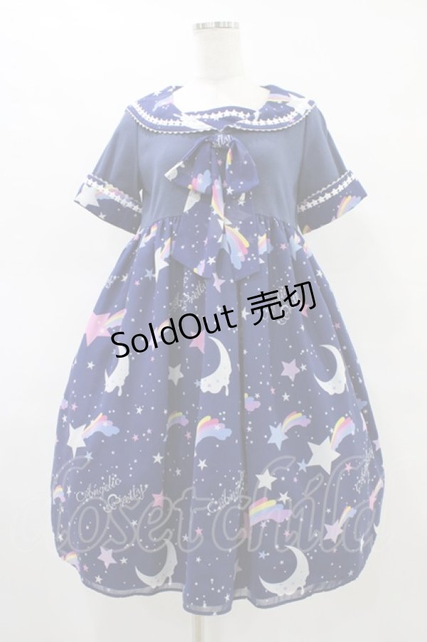 Angelic Pretty／Sweet Dreamワンピース　星柄　5分袖 Angelic Pretty／Sweet Dreamワンピース 星柄 5分袖