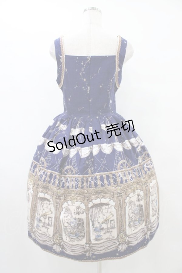 画像2: ALICE and the PIRATES / Night Ship Alice柄ジャンパースカートI Free ネイビー H-25-09-04-1041-PA-OP-NS-ZH (2)
