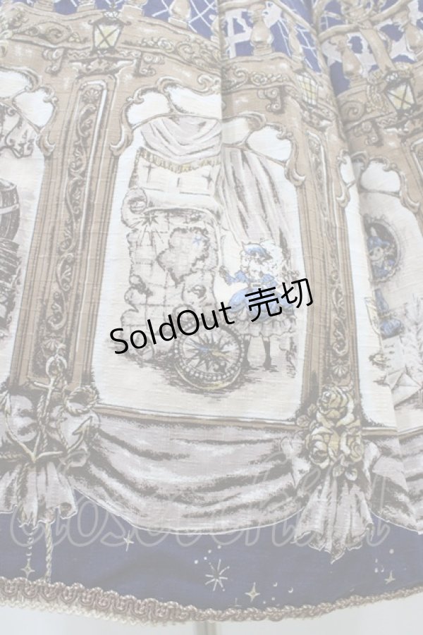 画像5: ALICE and the PIRATES / Night Ship Alice柄ジャンパースカートI Free ネイビー H-25-09-04-1041-PA-OP-NS-ZH (5)