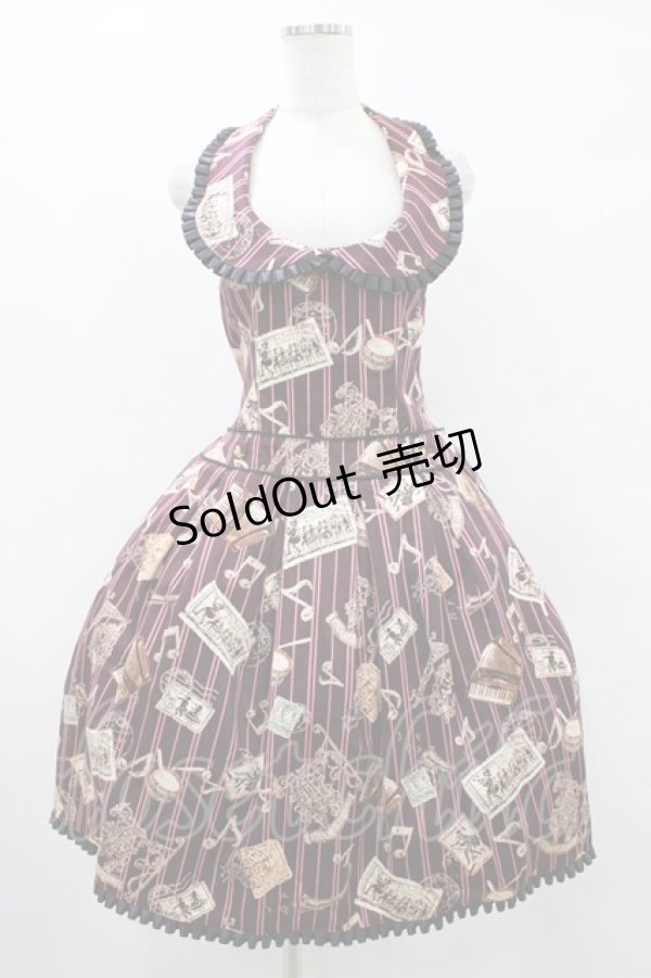 画像1: ALICE and the PIRATES / Teufel von Hameln柄ジャンパースカートII Free ロザリオ(ボルドー) H-25-09-04-1044-PA-OP-NS-ZH (1)