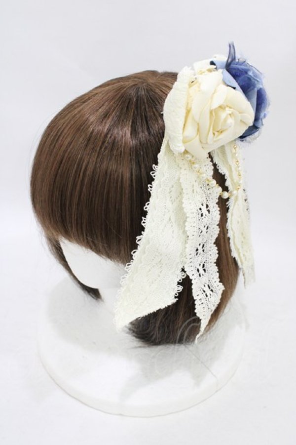 画像1: BABY,THE STARS SHINE BRIGHT / マリィ・アントワネット コサージュリボン  生成り H-25-09-04-1007-BA-AC-NS-ZH (1)