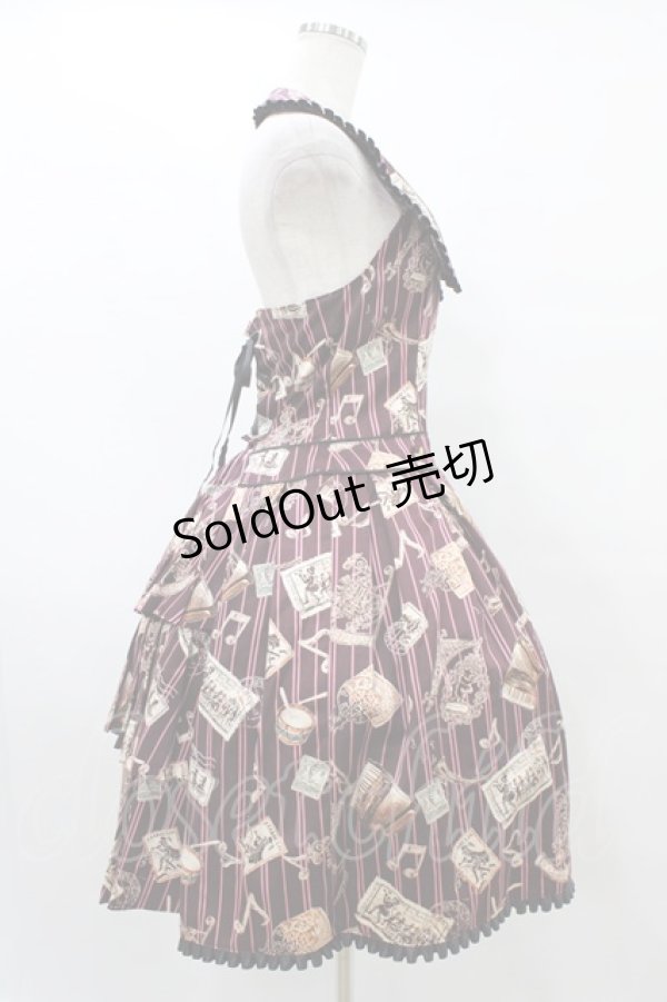 画像3: ALICE and the PIRATES / Teufel von Hameln柄ジャンパースカートII Free ロザリオ(ボルドー) H-25-09-04-1044-PA-OP-NS-ZH (3)