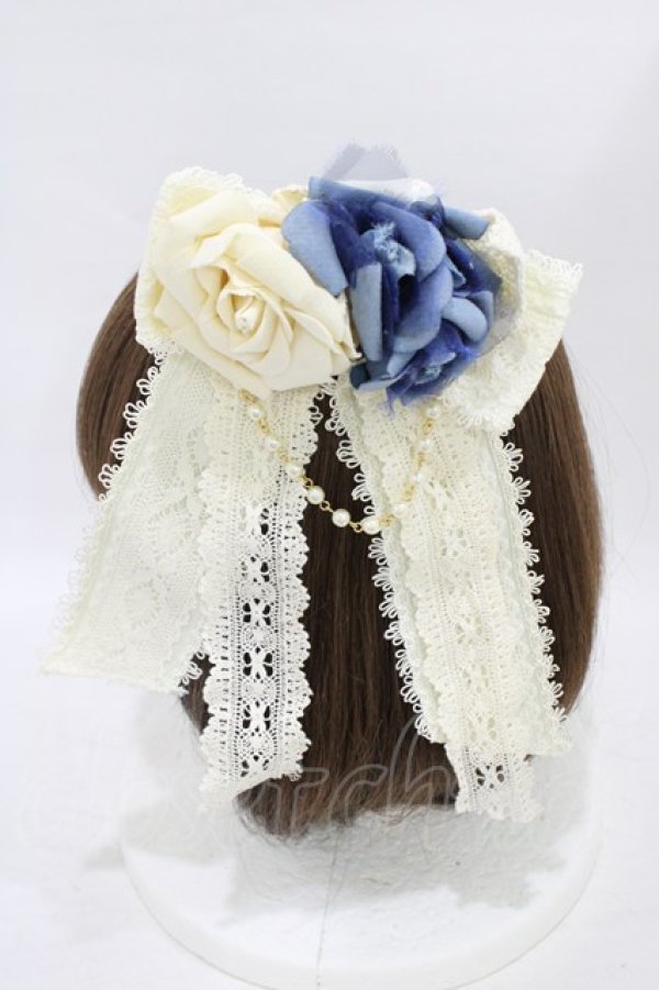 画像2: BABY,THE STARS SHINE BRIGHT / マリィ・アントワネット コサージュリボン  生成り H-25-09-04-1007-BA-AC-NS-ZH (2)