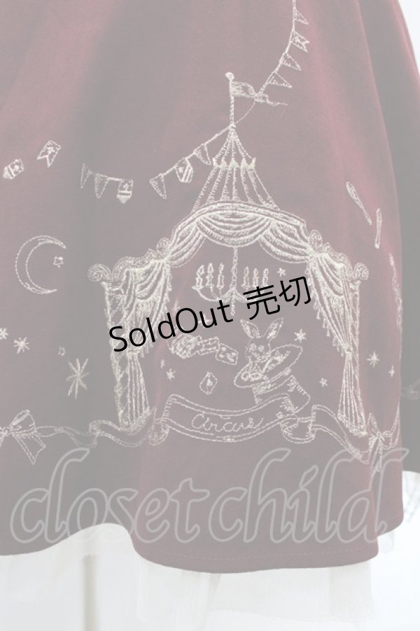 画像3: Secret Honey / サーカス刺繍ワンピース Free ワイン H-25-09-04-1050-CA-OP-NS-ZH (3)