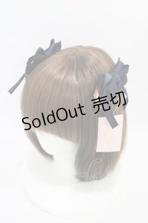 画像: metamorphose / 乙女の白昼夢リボンコーム  ブラック H-25-09-04-1008-ME-AC-NS-ZH
