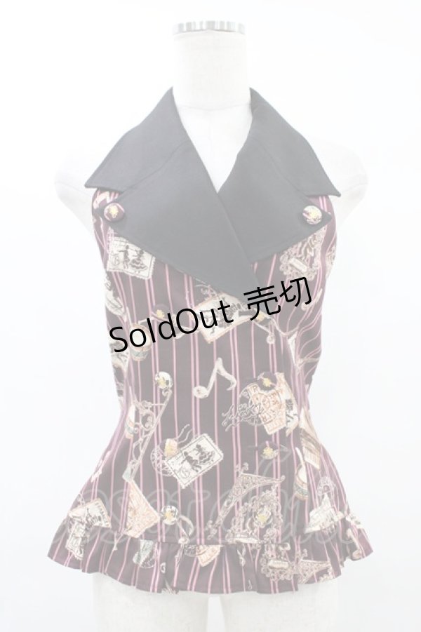 画像1: ALICE and the PIRATES / Teufel von Hameln柄ベスト Free ロザリオ(ボルドー) H-25-09-04-1051-PA-TO-NS-ZH (1)