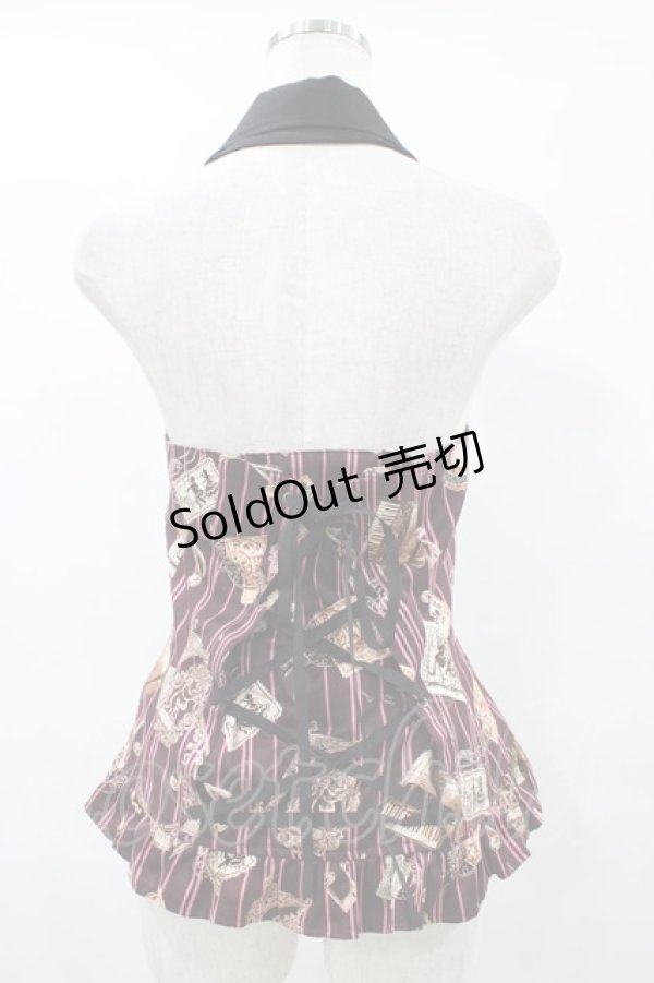 画像2: ALICE and the PIRATES / Teufel von Hameln柄ベスト Free ロザリオ(ボルドー) H-25-09-04-1051-PA-TO-NS-ZH (2)