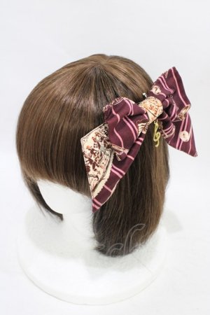 画像: ALICE and the PIRATES / Teufel von Hameln柄バレッタ  ロザリオ(ボルドー) H-25-09-04-1009-PA-AC-NS-ZH