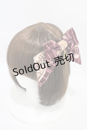 画像: ALICE and the PIRATES / Teufel von Hameln柄バレッタ  ロザリオ(ボルドー) H-25-09-04-1009-PA-AC-NS-ZH