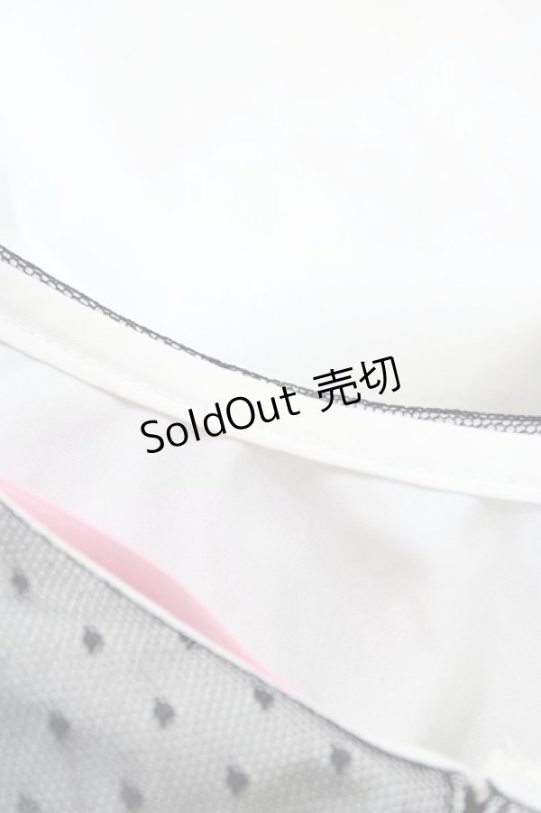 画像3: Honey Cinnamon / ドットチュール襟ブラウス Free オフ H-25-09-04-1058-LO-BL-NS-ZH (3)