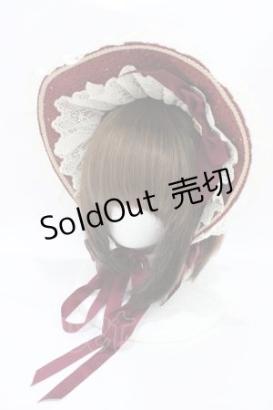 画像: BABY,THE STARS SHINE BRIGHT / 星すむ今宵のトロイメライ柄ボンネット  エンジ H-25-09-04-1013-BA-AC-NS-ZH