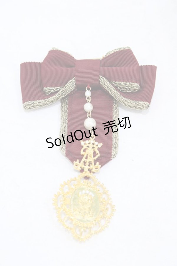 画像1: ALICE and the PIRATES / ねずみの王様Gualtiero勲章ピンI  ボルドー H-25-09-04-1016-PA-AC-NS-ZH (1)