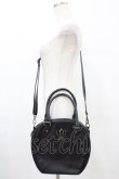 画像1: BABY,THE STARS SHINE BRIGHT / お嬢様の王冠付BAG  ブラック H-25-09-04-1021-BA-BG-NS-ZH (1)