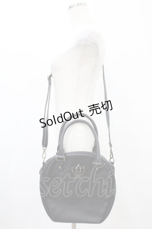 画像1: BABY,THE STARS SHINE BRIGHT / お嬢様の王冠付BAG  ブラック H-25-09-04-1021-BA-BG-NS-ZH (1)