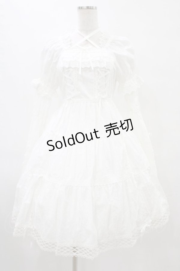 画像1: BABY,THE STARS SHINE BRIGHT / はわせドールワンピース&ヘッドドレスセット Free オフ白 H-25-09-04-1023-BA-OP-NS-ZH (1)