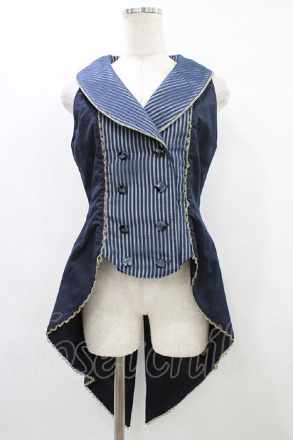 画像1: ALICE and the PIRATES / シャイニードロップベスト Free ネイビー H-25-09-04-1029-PA-JA-NS-ZH (1)