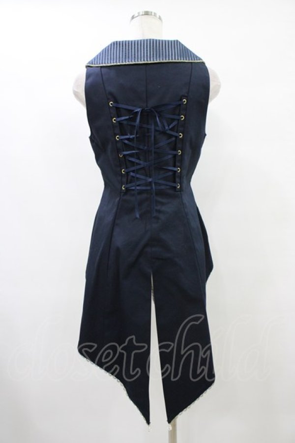 画像2: ALICE and the PIRATES / シャイニードロップベスト Free ネイビー H-25-09-04-1029-PA-JA-NS-ZH (2)