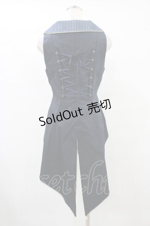 画像2: ALICE and the PIRATES / シャイニードロップベスト Free ネイビー H-25-09-04-1029-PA-JA-NS-ZH (2)