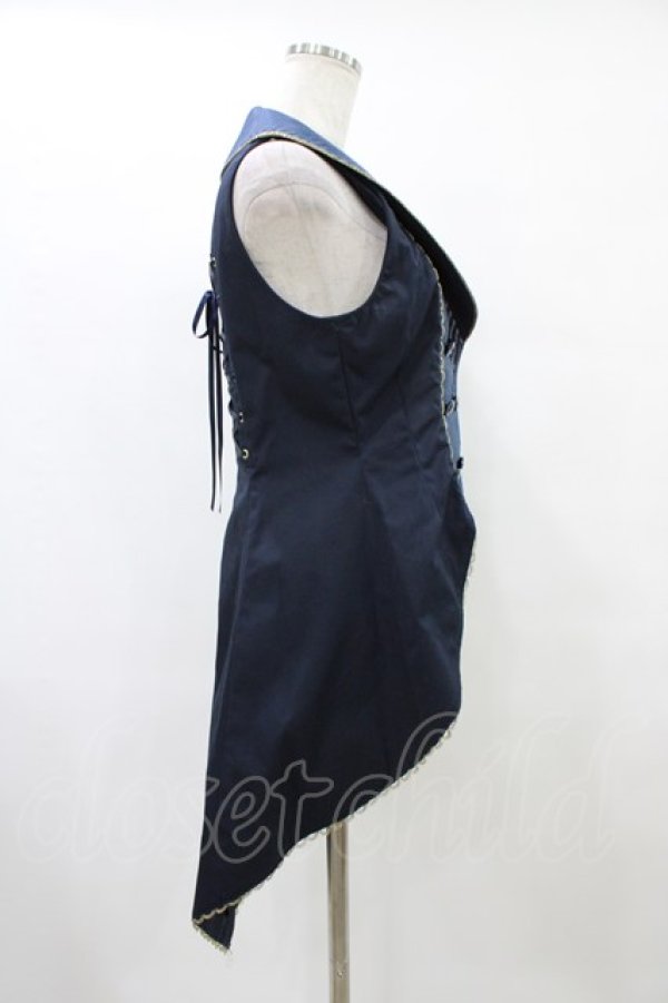 画像3: ALICE and the PIRATES / シャイニードロップベスト Free ネイビー H-25-09-04-1029-PA-JA-NS-ZH (3)