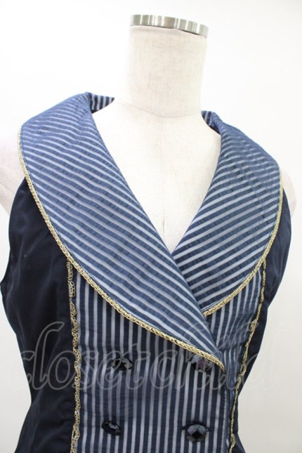 画像4: ALICE and the PIRATES / シャイニードロップベスト Free ネイビー H-25-09-04-1029-PA-JA-NS-ZH (4)