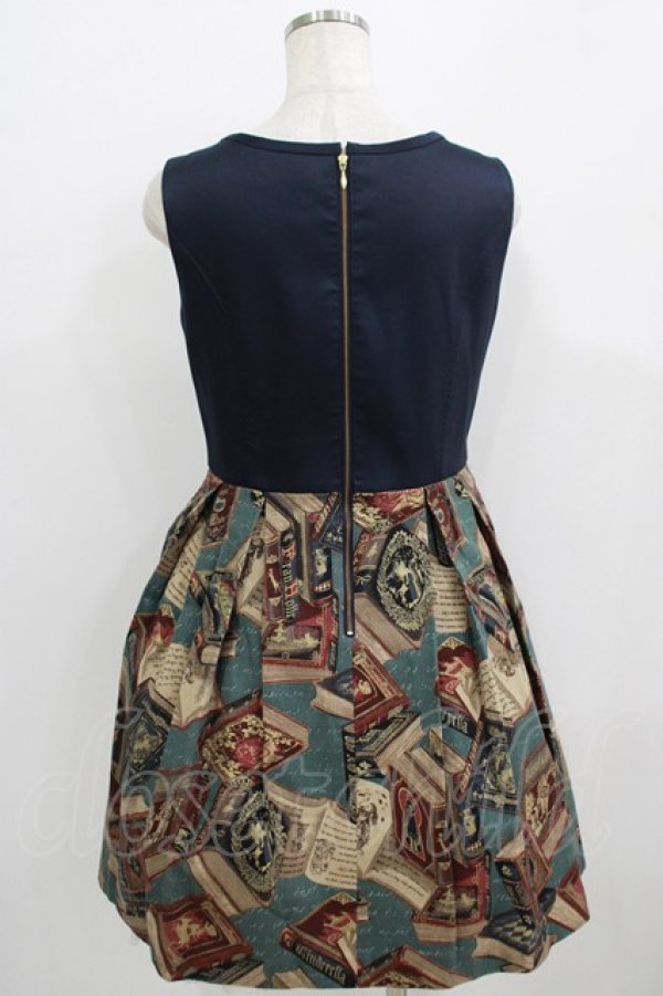 画像3: Jane Marple / フェアリーテイルBOOKビスチェドレス  ネイビー H-25-09-04-050-JM-OP-KB-ZH (3)