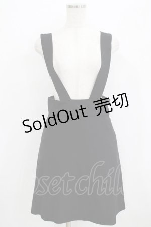 画像: Katie / CAFE CHIC jumper skirt  ブラック H-25-09-04-054-LO-SK-KB-ZH