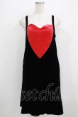 画像1: MILK / ハートカクテルドレス  ブラック×レッドハート H-25-09-04-057-ML-OP-KB-ZH (1)