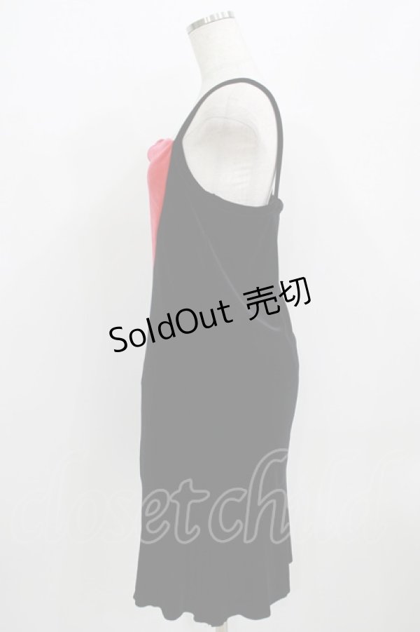 画像2: MILK / ハートカクテルドレス  ブラック×レッドハート H-25-09-04-057-ML-OP-KB-ZH (2)