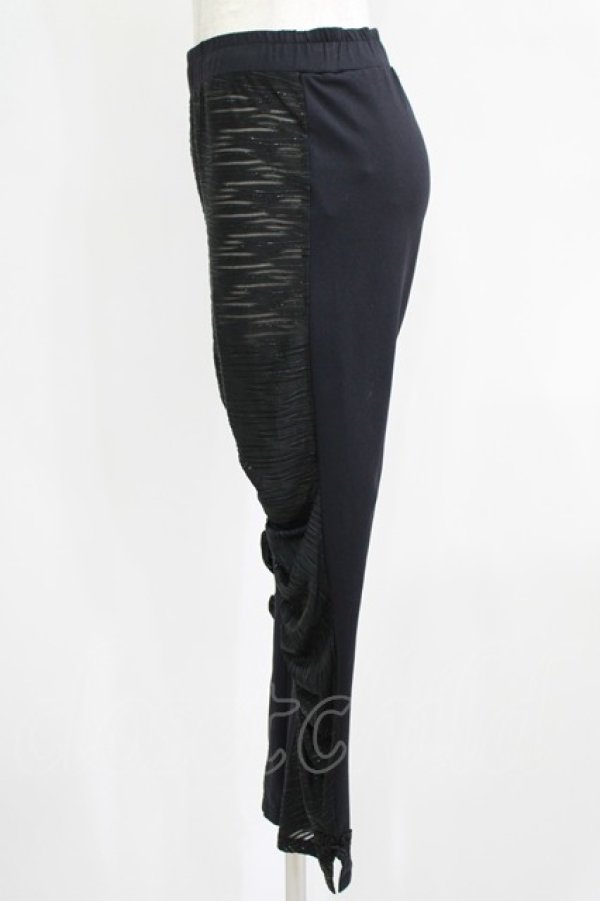画像2: Qutie Frash / メッシュレギンスパンツ  黒 H-25-09-04-064-QU-PA-KB-ZH (2)