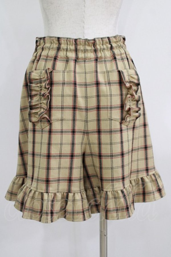 画像3: MILK / Check Checkキュロット  ベージュ H-25-09-04-065-ML-PA-KB-ZH (3)