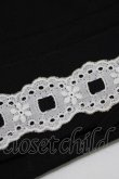 画像4: PEACE NOW / はしごレースショートパンツ  黒×白 H-25-09-04-066-PU-PA-KB-ZH (4)