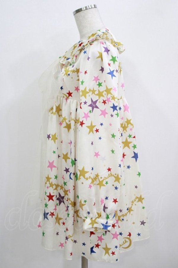 画像2: MILK / Twinkle Babyブラウス  オフ×マルチ H-25-09-04-074-ML-BL-KB-ZH (2)