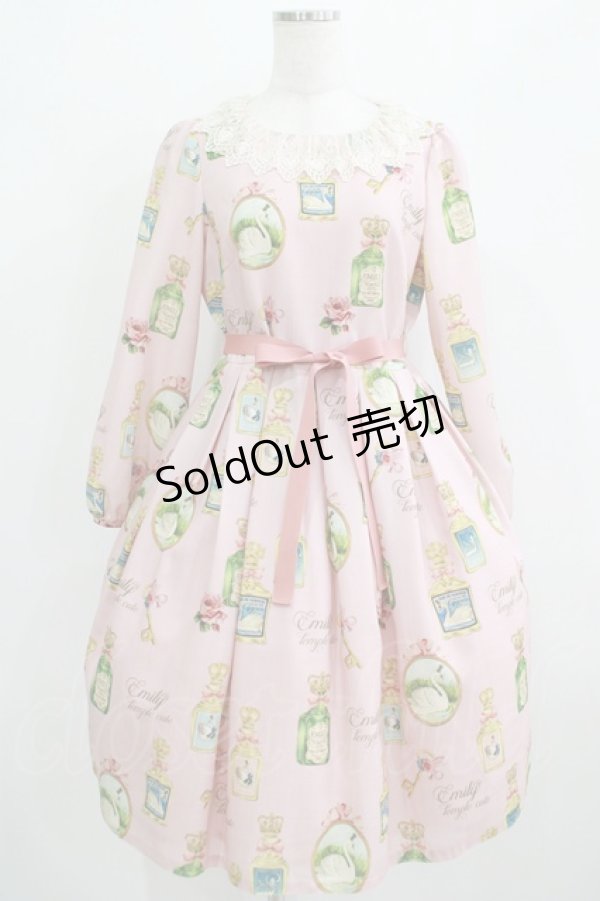 画像1: Emily Temple cute / Swan Perfumeワンピース  ピンク H-25-09-04-009-ET-OP-KB-ZH (1)