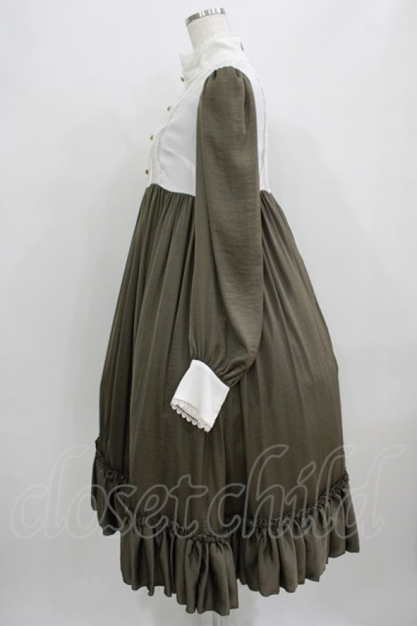 画像2: ATELIER PIERROT / カルマートドレス  カーキ H-25-09-04-011-EL-OP-KB-ZH (2)
