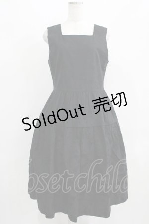 画像: Jane Marple / Alice jacquardスクエアドレス  ブラック H-25-09-04-002-JM-OP-KB-ZH