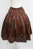 画像1: Jane Marple / Regimental stripe gored skirt M ブラウン H-25-09-04-013-JM-SK-KB-ZH (1)