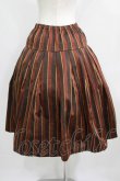 画像3: Jane Marple / Regimental stripe gored skirt M ブラウン H-25-09-04-013-JM-SK-KB-ZH (3)